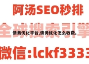 债务优化平台,债务优化怎么收费。