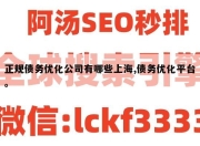 正规债务优化公司有哪些上海,债务优化平台。