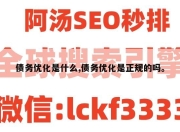 债务优化是什么,债务优化是正规的吗。