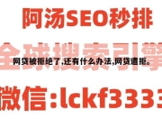 网贷被拒绝了,还有什么办法,网贷遭拒。
