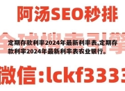 定期存款利率2024年最新利率表,定期存款利率2024年最新利率表农业银行。