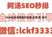 2020北京买房首付比例,北京 房 首付。
